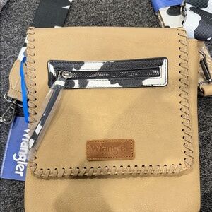 Wrangler Tan and Black Crossbody Bag